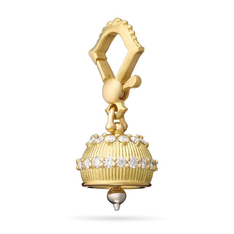 Paul Morelli 18K Yellow Gold Meditation Bell With Diamonds