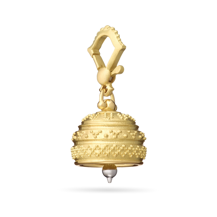 Paul Morelli 18K Yellow Gold Granulated Meditation Bell