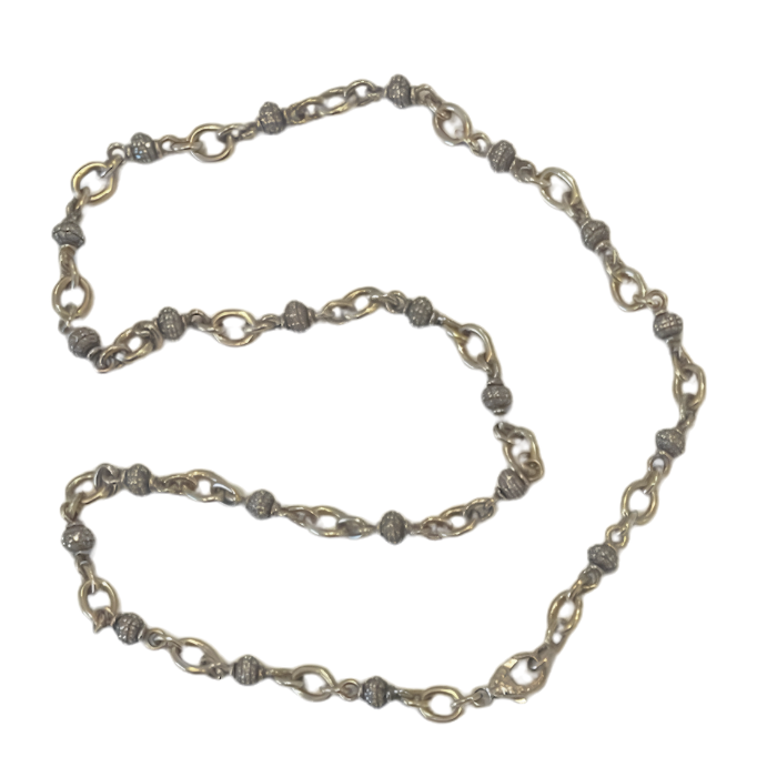 Sylva & Cie. 18K White Gold Diamond Bead Necklace, 16"