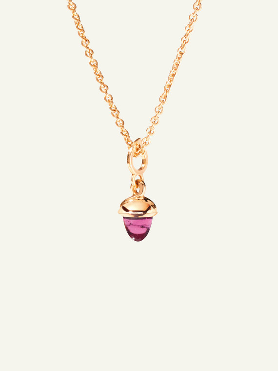 Tamara Comolli MiniMikado 18K Rose Gold Pendant with Rose Tourmaline