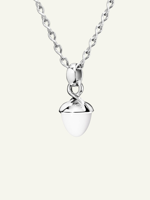 Tamara Comolli Mikado 18K White Gold Bouquet Pendant with Cacholong