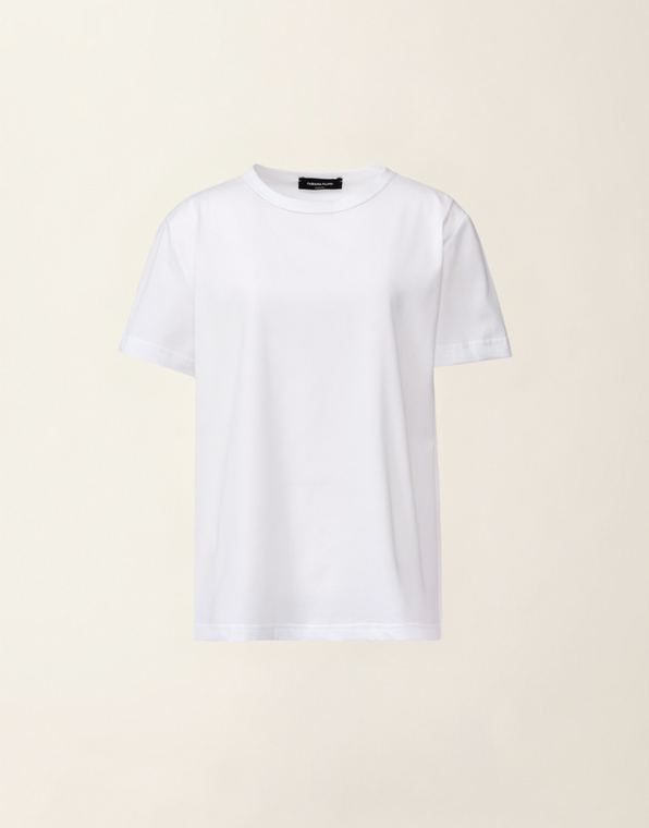 Fabiana Filippi Cotton Jersey T-Shirt in White, Size 48