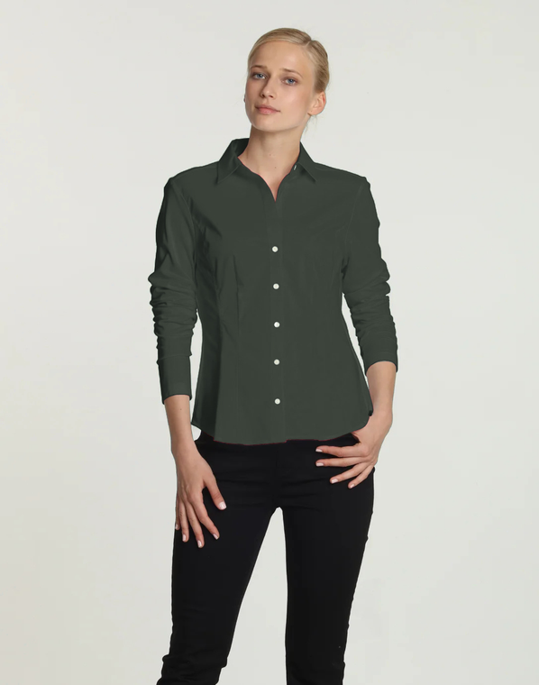 Hinson Wu Jamie Long Sleeve "T" Shirt in Oregano