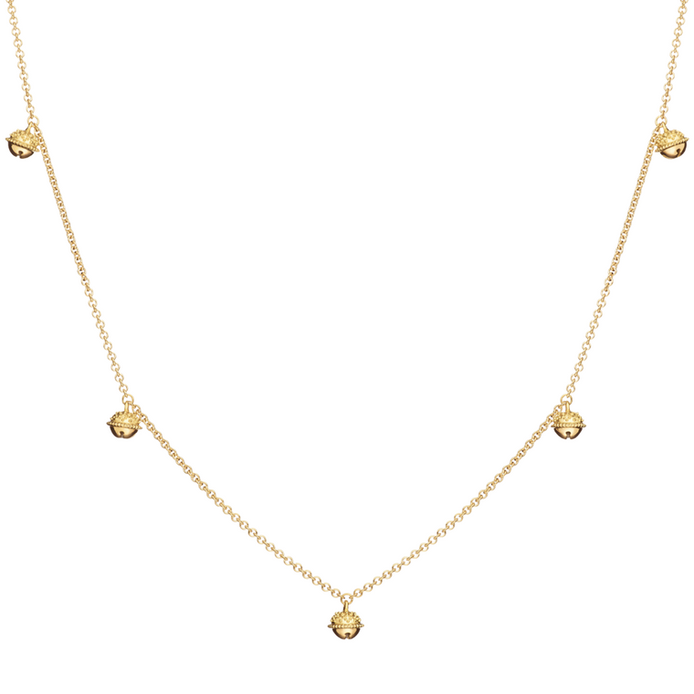 Paul Morelli 18K Yellow Gold Meditation Bell Necklace (Jingle Version), 28”