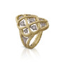 *PRE-ORDER* Buccellati 18K Yellow and White Gold Étoilée Ring with Diamonds