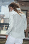 Jakett New York Jolene Perforated Washed Leather Jacket in White