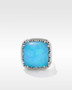 *PRE-ORDER* Konstantino Sterling Silver Luna Square Ring (Mother of Pearl Doublet or Opal Doublet)