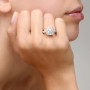 *PRE-ORDER* Pomellato Nudo 18K Rose and White Gold Diamond Solitaire Maxi Ring