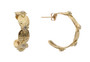 *JEWELRY EVENT* Armenta 18K Yellow Gold Artifact Hoop Earrings, 27mm