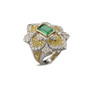 *PRE-ORDER* Buccellati Yellow Gold Opera High Jewelry Emerald Ring