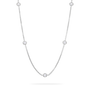 *PRE-ORDER* Paul Morelli 18K White Gold 9 Round Stone Chain Necklace