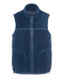 *PRE-ORDER* Augustina's Curly Shearling Zip Vest in Blue
