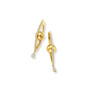 Cadar Medium Yellow Gold Reflections Hoop Earrings with White Diamonds