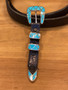 Douglas Turquoise Sterling Silver 4pc. Buckle Set