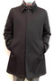 Herno Men’s Single Breasted Layered Wool Coat in Black