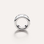 Pomellato Iconica Medium 18K White Gold White Diamond Ring, Size 55