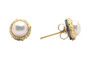 *EXCLUSIVE EVENT* Armenta 18K Yellow Gold and Blackened Sterling Silver Pearl Stud Earrings