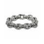 Konstantino Sterling Silver Etched Chain Link Bracelet