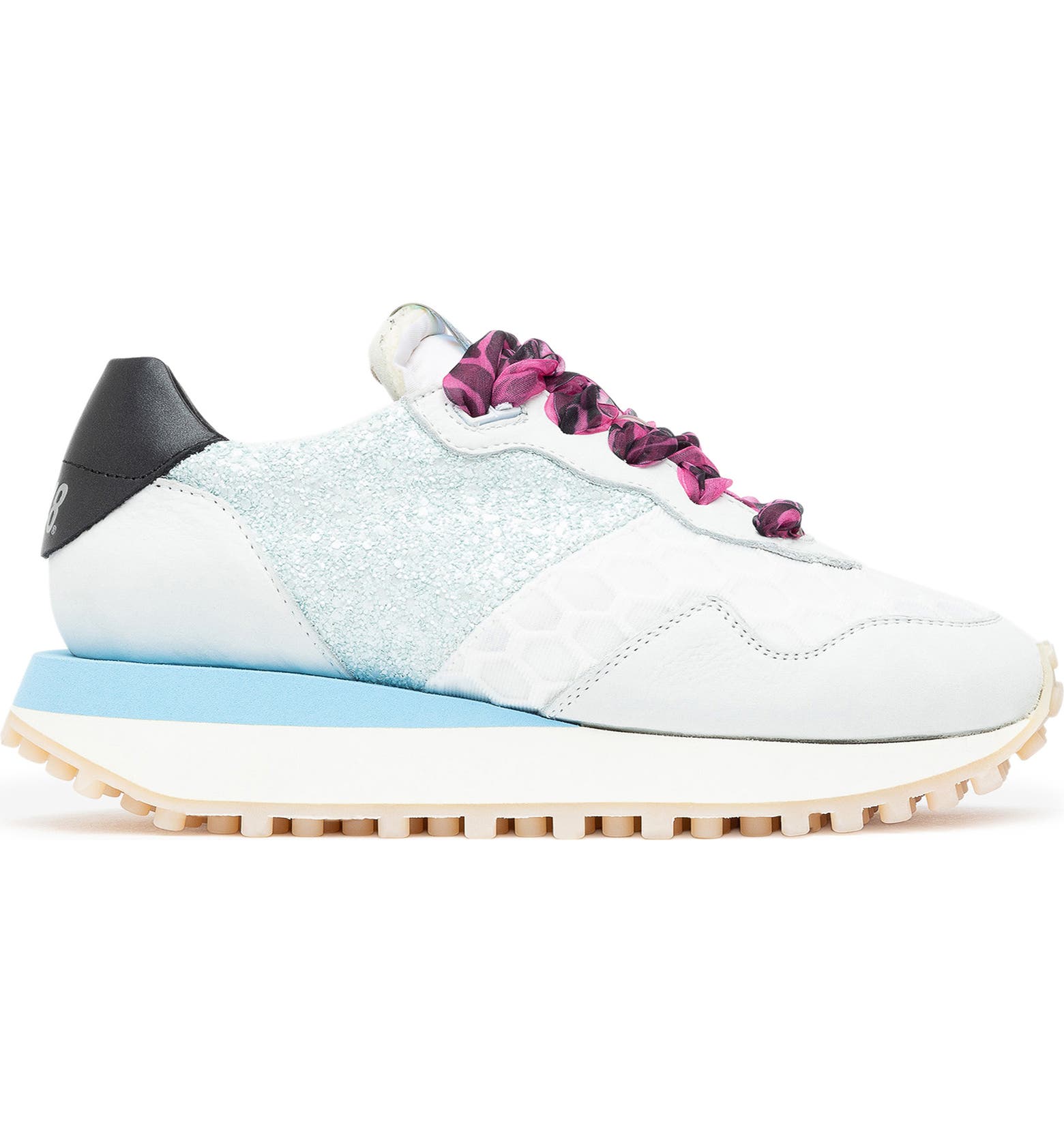 P448 Cancun Sneaker in Glitter/Pearl