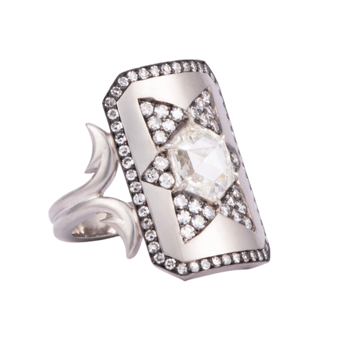 Sylva & Cie. Platinum Ten Table Ring