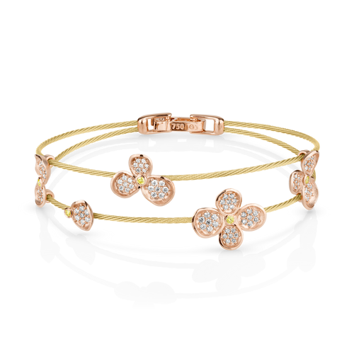 Paul Morelli Forget Me Not Double Wire Bracelet (1.2mm), 7