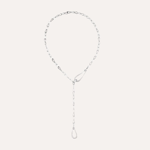 Pomellato Fantina 18K White Gold Diamond Necklace, 60cm