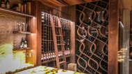 Transform Your Wine Cellar Design with a Rolling Ladder