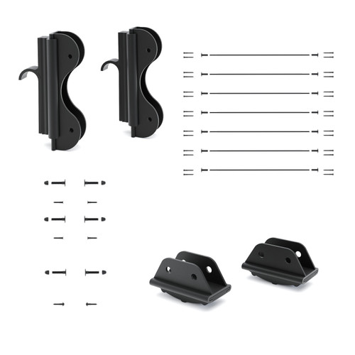 Quiet Glide Ladder Hardware Kit, 20in Wide, Stationary Kit, Non