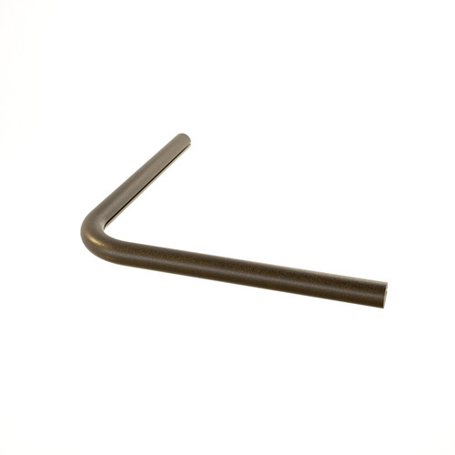 Quiet Glide 90 degree Outside Corner Rail, Hammered Antique Brass