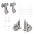 Quiet Glide Ladder Hardware Kit, 20in Wide, Single Roller, Sunburst Wheel, Satin Nickel