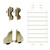 20" Wide Classic #1 Hardware Kit Antique Brass Hooks Embossed Style Wheel