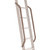 Add-On Wooden Handrail, Walnut, Satin Nickel Fasteners, Unfinished