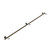 Quiet Glide Track Kit, 6ft, Use with Double Roller, Includes Horizontal Mounting Brackets and End Caps, Antique Hammered Brass