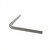 Quiet Glide 90 degree Outside Corner Rail, Satin Nickel