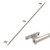 Classic No. 1 Track Kit, 6ft Track with Horizontal Mounting Brackets and End Caps, Satin Nickel