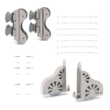 LANGE　RS100wide 25.5 Quiet Glide Ladder Hardware Kit, 16in Wide, Curved Track