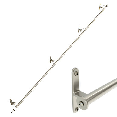 Classic No. 1 Track Kit, 8ft Track with Mounting Brackets and End Caps ...