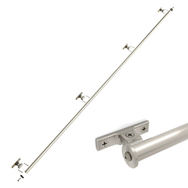 Classic No. 1 Track Kit, 8ft Track with Horizontal Mounting Brackets ...