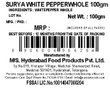 SURYA WHITE PEPPER WHOLE