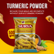 Fresh organic turmeric powder in a bowl