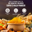 Aromatic turmeric spice in a glass jar