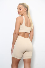 Scoop Neck Top Seamless Activewear Set