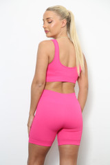 Scoop Neck Top Seamless Activewear Set