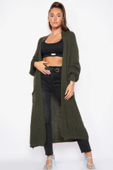 REMEL Oversized Long Knitted Cardigan