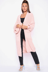 REMEL Oversized Long Knitted Cardigan