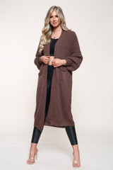 REMEL Oversized Long Knitted Cardigan