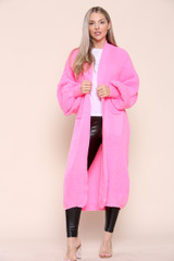 REMEL Oversized Long Knitted Cardigan