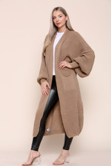 REMEL Oversized Long Knitted Cardigan