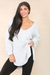 Dip Hem Oversized Jumper