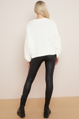 Popcorn Knit Loose Fit Jumper